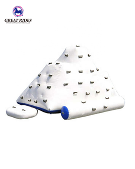  Inflatable floating water iceberg inflatable climbing mountain for water park