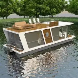 Best Selling Prefabricated Movable House High-quality Aluminium Alloy Structure Houseboat Villa