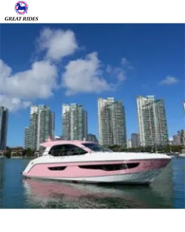 Cheap Boat CE Certificated Sea Ocean Fiberglass 38FT Luxury Yacht Boat Made in China