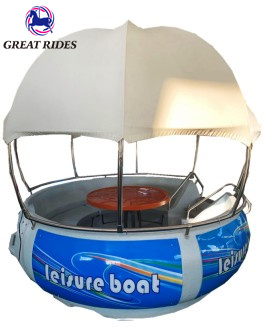 2.5m Floating BBQ Donut boat 3.2m Leisure Barbecue Entertainment Boat With Sunshade 