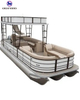 Hot Selling Water Attractions Aluminum Aqua Equipment 15 Feet Luxury Pontoon Boat Entertainment Leisure Cruiser 