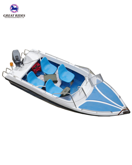 12.5 feet yacht 4 seats fiberglass leisure 380 speed boat for sale
