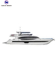 High Speed V-shaped Fluid Design Luxury Yacht Made in China Cabin Cruise Boat Fiberglass Ship for Sale