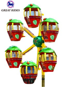 Children Favorite Outdoor Amusement Rides Ladybird 12 Seats Kid Mini Ferris Wheels for Sale 