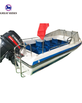 Water Equipment 5.2m Electric Fiberglass Fishing Work Boat Ocean Patrol Ship 