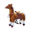 China Supplier Unicorn Style Stuffed Plush Flocking Horse Electric Sliding Small Car Shopping Malls Riding Horse Toys For Sale