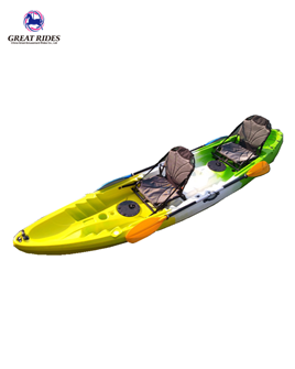 Water play equipment 3 seats plastic PE kayak for sale