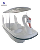 Fiberglass 2 seats leisure swan pedal boat for water park