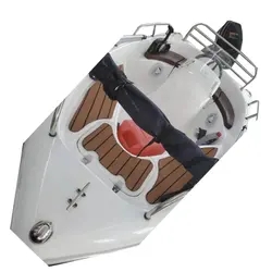 Economical 12ft Fiberglass Outboard Engine Small Sport Yachts High Speed Fishing Boat 