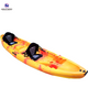 Water play equipment 3 seats plastic PE kayak for entertainment