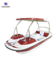 Pedal 4 seats fiberglass leisure boat for water park