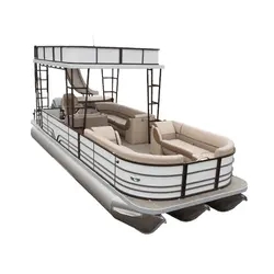 Hot Selling Small 6 Seats Aluminum Party Pontoon Fishing Boat Family Entertainment Cruiser Leisure Offshore Yachts