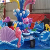 Shooting games amusement park children rides spray water fighting dolphin island ride for sale
