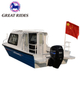 Side Console Aluminum Speed Boat 5.3m Passenger Carry Vessel With Cuddy Cabin 