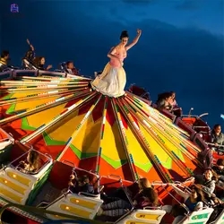 Direct supplier hot selling outdoor amusement park rides crazy rock disc ballerina ride for adult