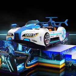 Cheap and attractive amusement park attraction kids game machine single track 360 degree rotary mini flying car rides for sale