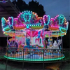 Attractions christmas decoration fairground rides 16 seats merry go round miniature carousel for sale
