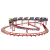 China Manufacturer Amusement Park 16 Seats 3 Spiralshape Loops Roller Coaster Rides 