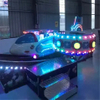 New style amusement park ride trailer mounted rotary 8 seats speed flying car for sale