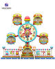 Attractive funfair kids amusement games mini clock ferris wheel for sale