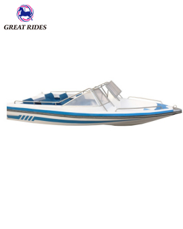 4.68m Electric Fiberglass Hull Private Fishing Boat High Speed Sporty Yacht 