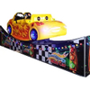 Portable fairground rides spinning sliding car space mini flying car ride on track