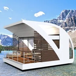 Customize Decoration Standard Prefab Made Floating Home Boat Mobile Tiny Luxury House Boat for Sale