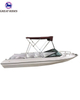 Fiberglass Fishing Boat Electric Motor Cruiser Patrol Hull With BImini 